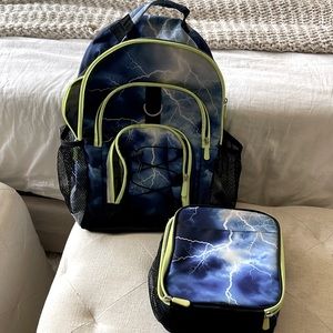 Pottery Barn teen lunch box and backpack